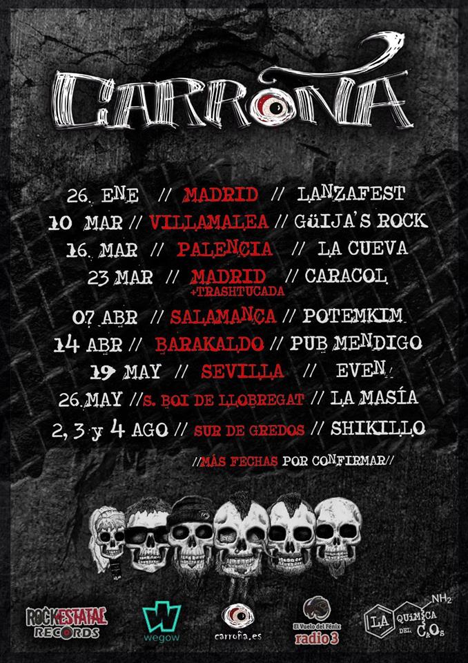 Carroña Próximas fechas confirmadas de CARROÑA en 2018