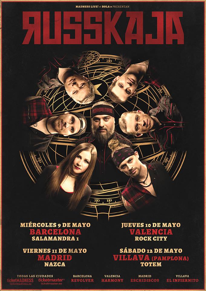 russkaja Todos los conciertos de Russkaja en España en 2018