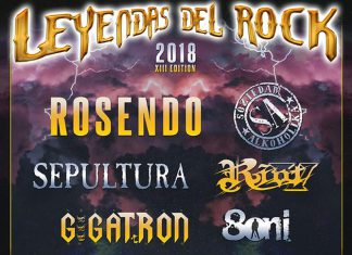 Cartel completo de la fiesta de presentación del LEYENDAS DEL ROCK 2018