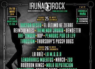 Iruña Rock 2018 | Cartel, grupos, entradas y horarios