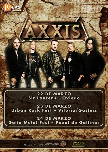axxis AXXIS confirman gira por el estado en marzo de 2018