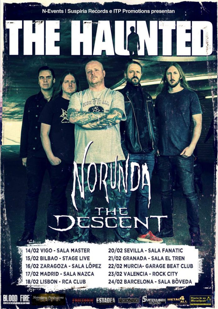the haunted La gira estatal de THE HAUNTED arrancará el próximo 14 de febrero en Vigo