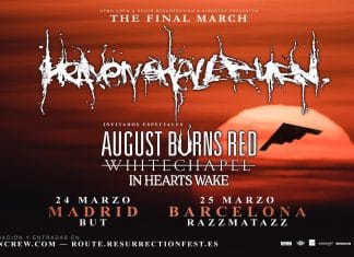 Heaven Shall Burn en Madrid y Barcelona - Entradas y horarios