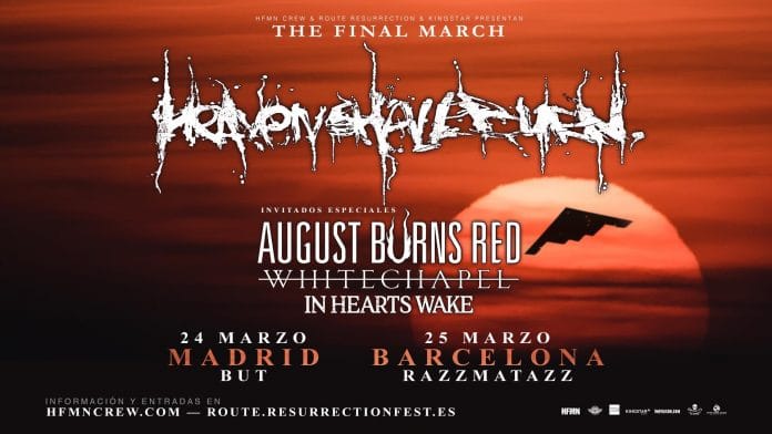 Heaven Shall Burn Heaven Shall Burn en Madrid y Barcelona - Entradas y horarios