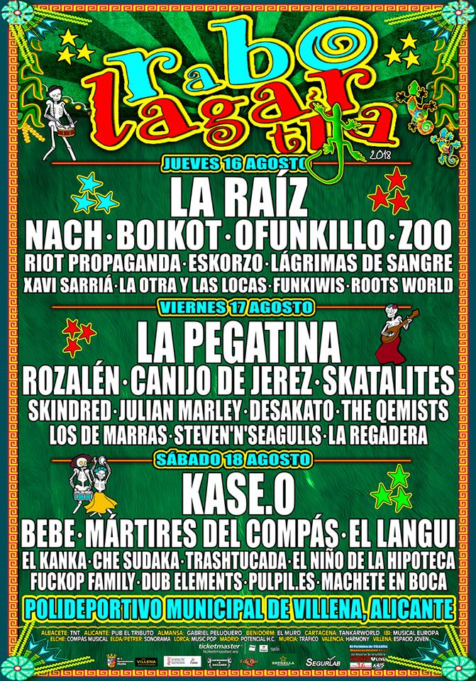Rabolagartija Rabolagartija Festival 2018 | Cartel, grupos, entradas, abonos, precios, horarios y ubicación