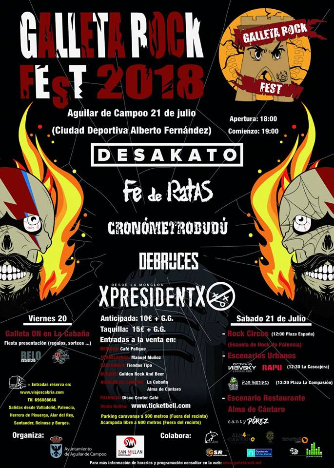 Galleta rock Galleta Rock Fest 2018 | Cartel, grupos, entradas y horarios