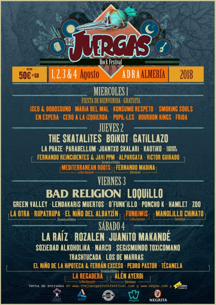 The Juergas Rock Festival. Cartel