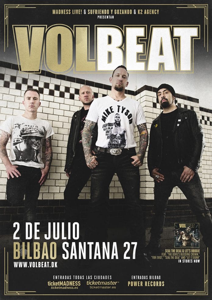 Concierto de Volbeat en Bilbao en 2018 - Fecha, precios y comprar entradas