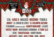 Primer avance de cartel de Bull Music Festival 2018 de Granada