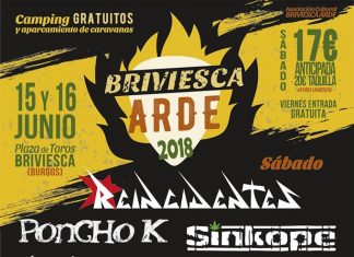 Briviesca Arde 2018 | Cartel, grupos, entradas, abonos, horarios y más