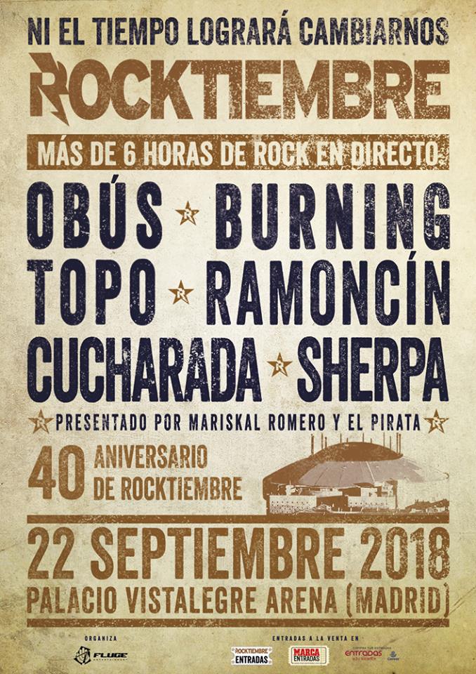 Rocktiembre Festival Rocktiembre 2018 | Cartel, grupos, entradas, abonos, horarios y más