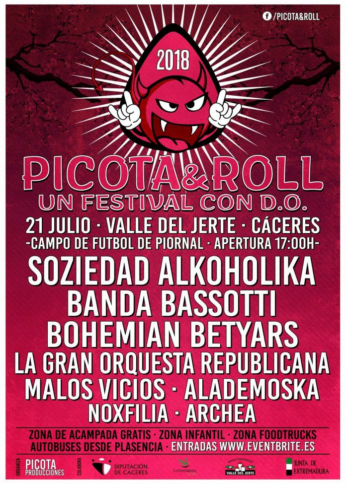 Picota & Roll Festival 2018 | Cartel, grupos, entradas, abonos, horarios y localización