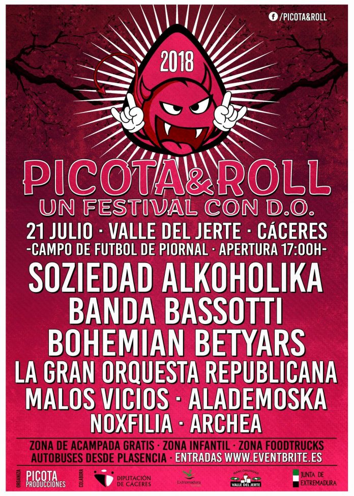 Picota Roll Picota & Roll Festival 2018 | Cartel, grupos, entradas, abonos, horarios y localización
