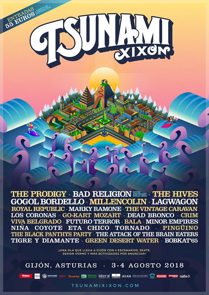 Tsunami Xixón Tsunami Xixón 2018 | Cartel, grupos, entradas, abonos, horarios y más