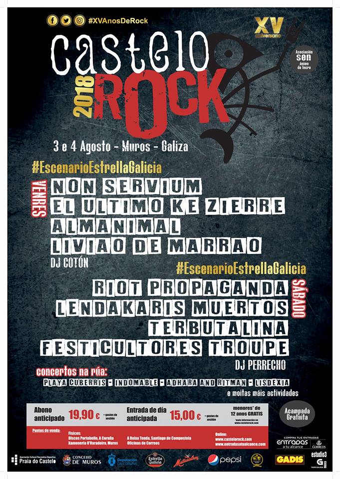 Castelo Rock Festival Castelo Rock 2018 | Cartel, grupos, entradas, abonos, horarios y más