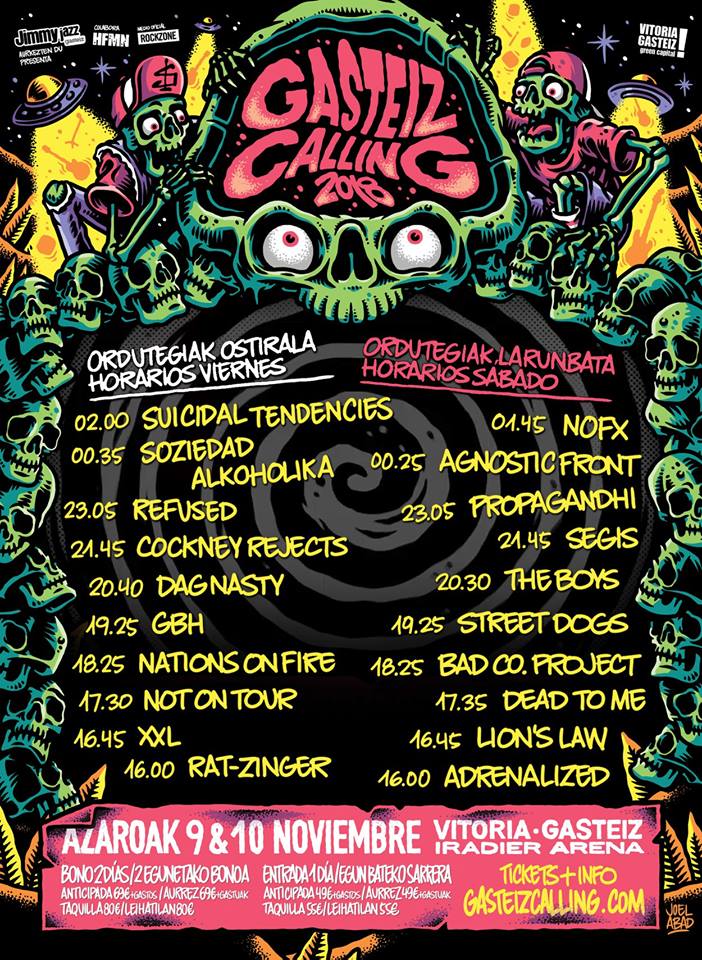 Gasteiz Calling 2018 | Cartel, grupos, entradas, abonos, horarios y más Gasteiz Calling 2018 | Cartel, grupos, entradas, abonos, horarios y más
