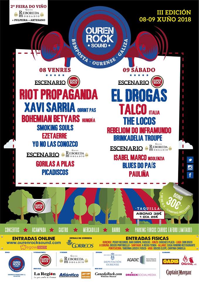 Ourenrock Sound Ourenrock Sound 2018 | Cartel, grupos, entradas, abonos, horarios y más
