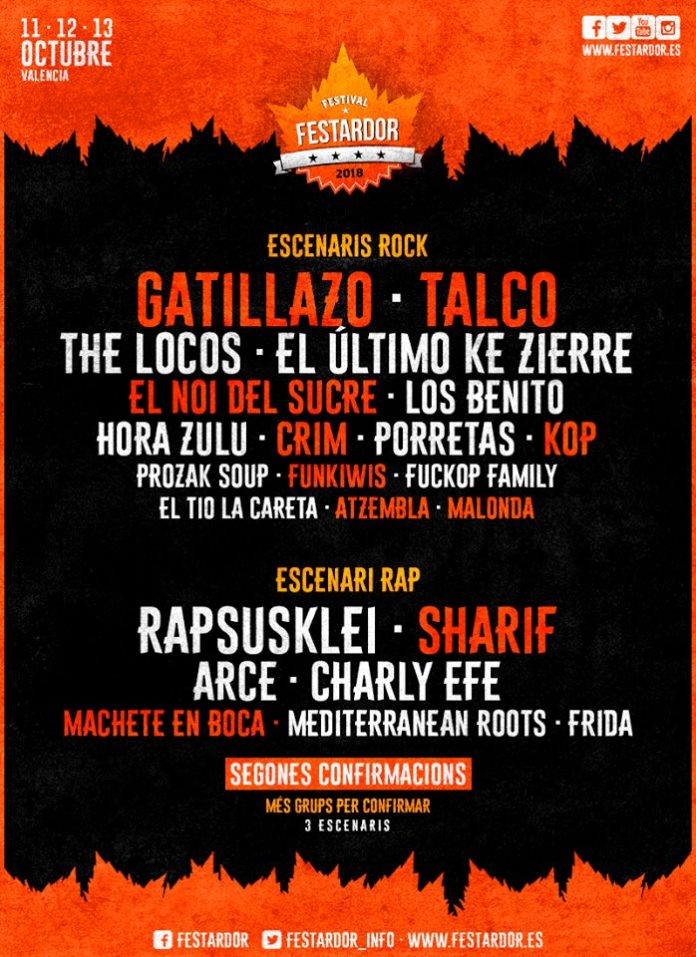 Festardor El Festardor 2018 anuncia la segunda tanda de confirmaciones