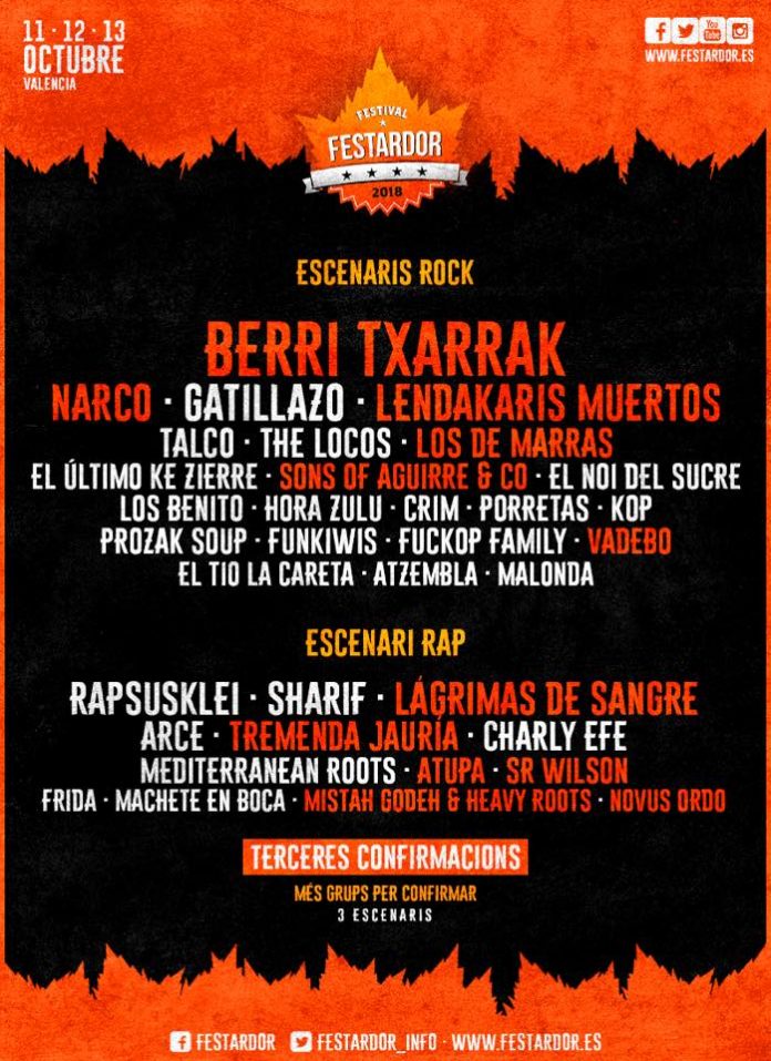 Festardor Nuevos nombres se suman al cartel del festival Festardor 2018