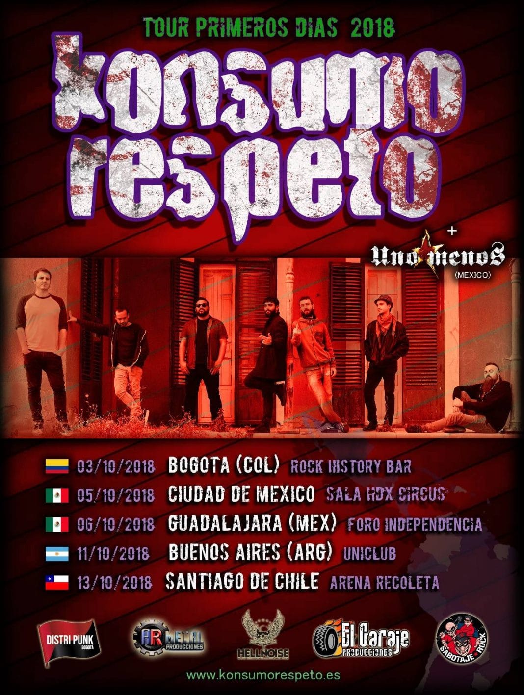 Konsumo Respeto toca ante 1.000 fans en Chile (Video)