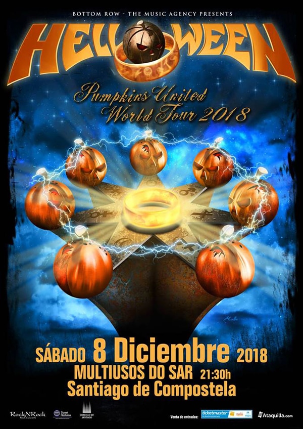HELLOWEEN Helloween en Santiago de Compostela el 8 de diciembre de 2018