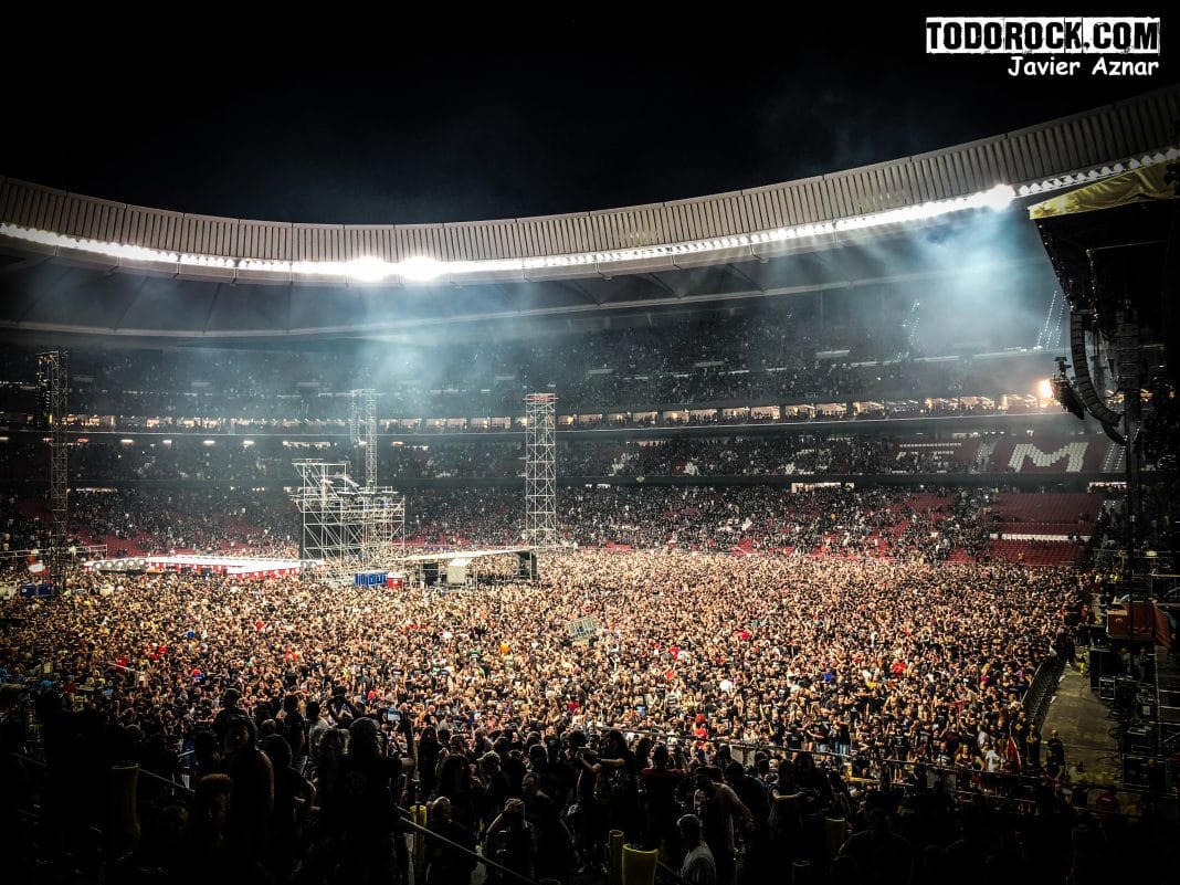 Iron Maiden en el Wanda Metropolitano de Madrid. Foto: Javier Aznar