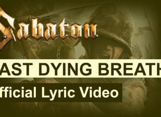 Mira el video lyric de Last Dying Breath de Sabaton