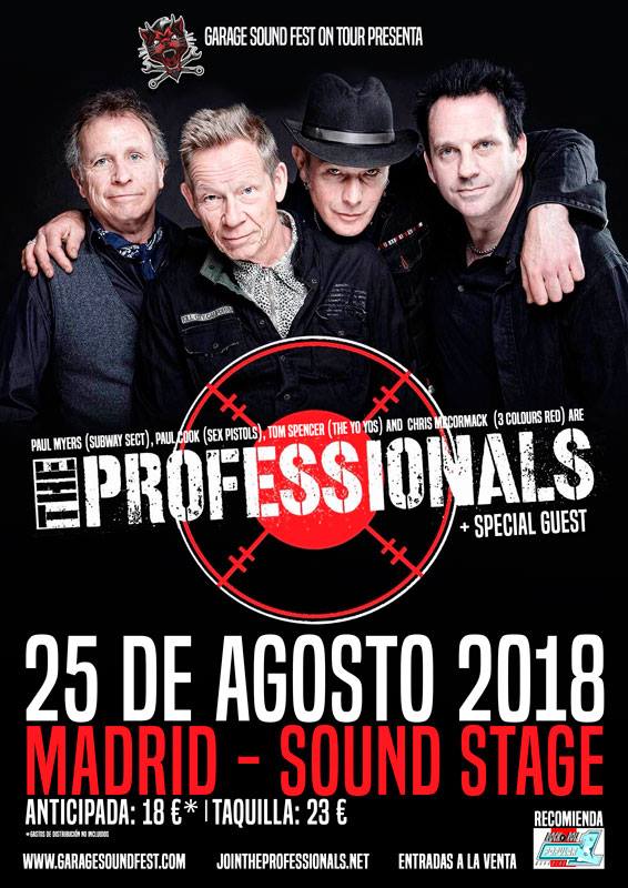The Professionals The Professionals en Madrid: entradas y más información