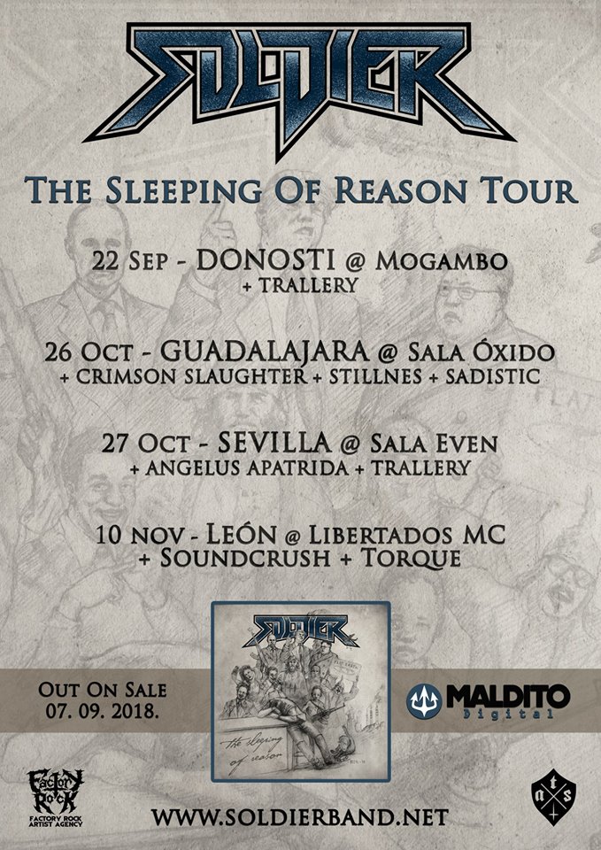 Escucha The Sleeping of Reason de Soldier, primer adelanto de su nuevo disco