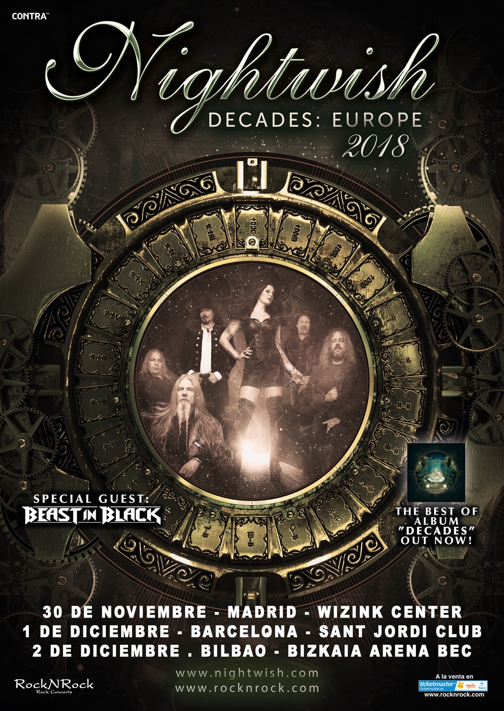 Nightwish en Madrid, y Barakaldo en | Entradas y más información -