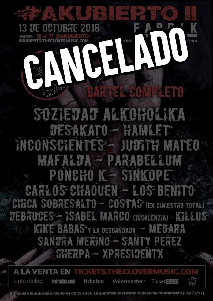akubierto 2 Se cancela festival Akubierto 2 que se iba a celebrar en Madrid
