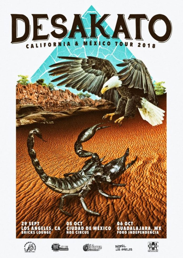 Desakato Desakato visitarán California y México en septiembre y octubre