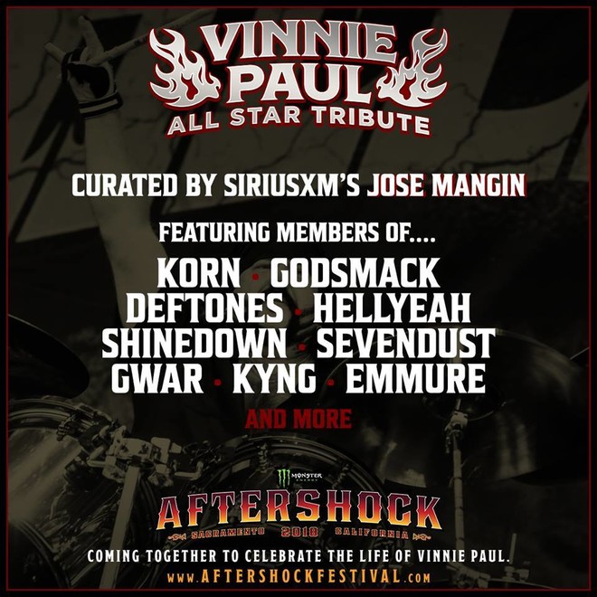 Miembros de Korn, Deftones y Shinedown entre otros organizan un tributo a Vinnie Paul