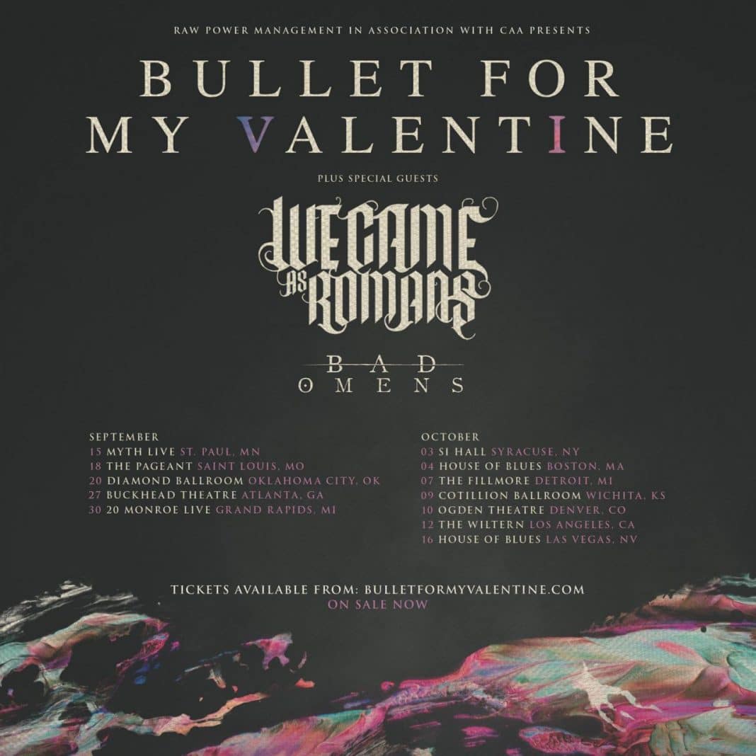 We Came As Romans no suspenderán su gira americana junto a Bullet For My Valentine