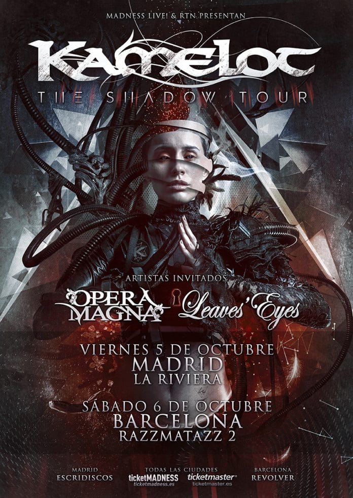 Kamelot Kamelot en Madrid y Barcelona en octubre de 2018