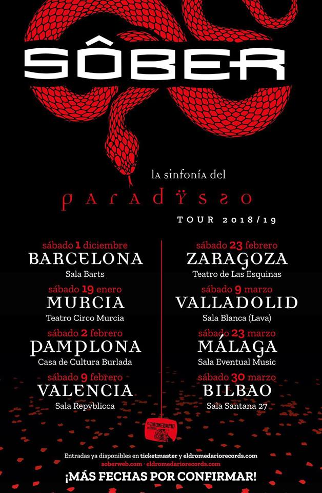 Sôber: nuevo video en directo y próximos conciertos Sôber: nuevo video en directo y próximos conciertos