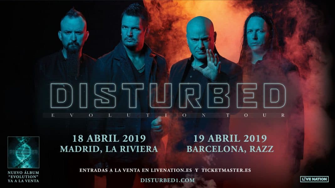 Disturbed estrenan disco hoy y anuncian conciertos en Madrid y Barcelona