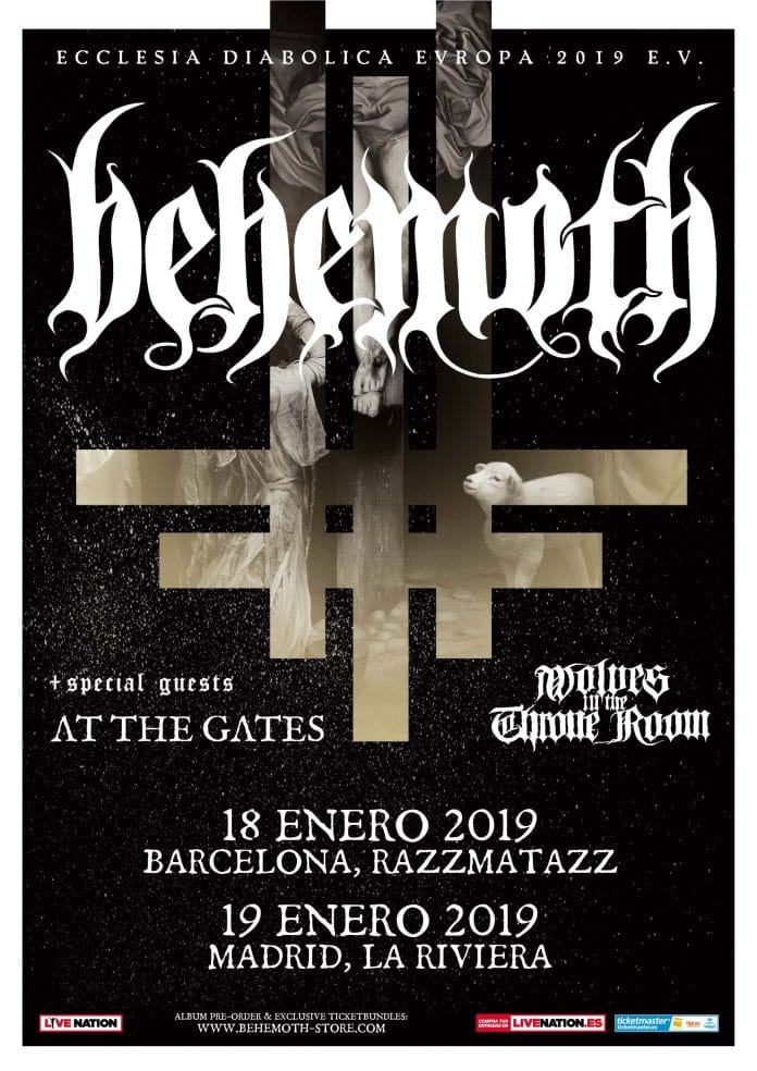 behemoth Behemoth en Madrid y Barcelona en enero de 2019