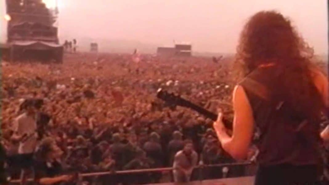 Así era el backstage de Metallica en 1992
