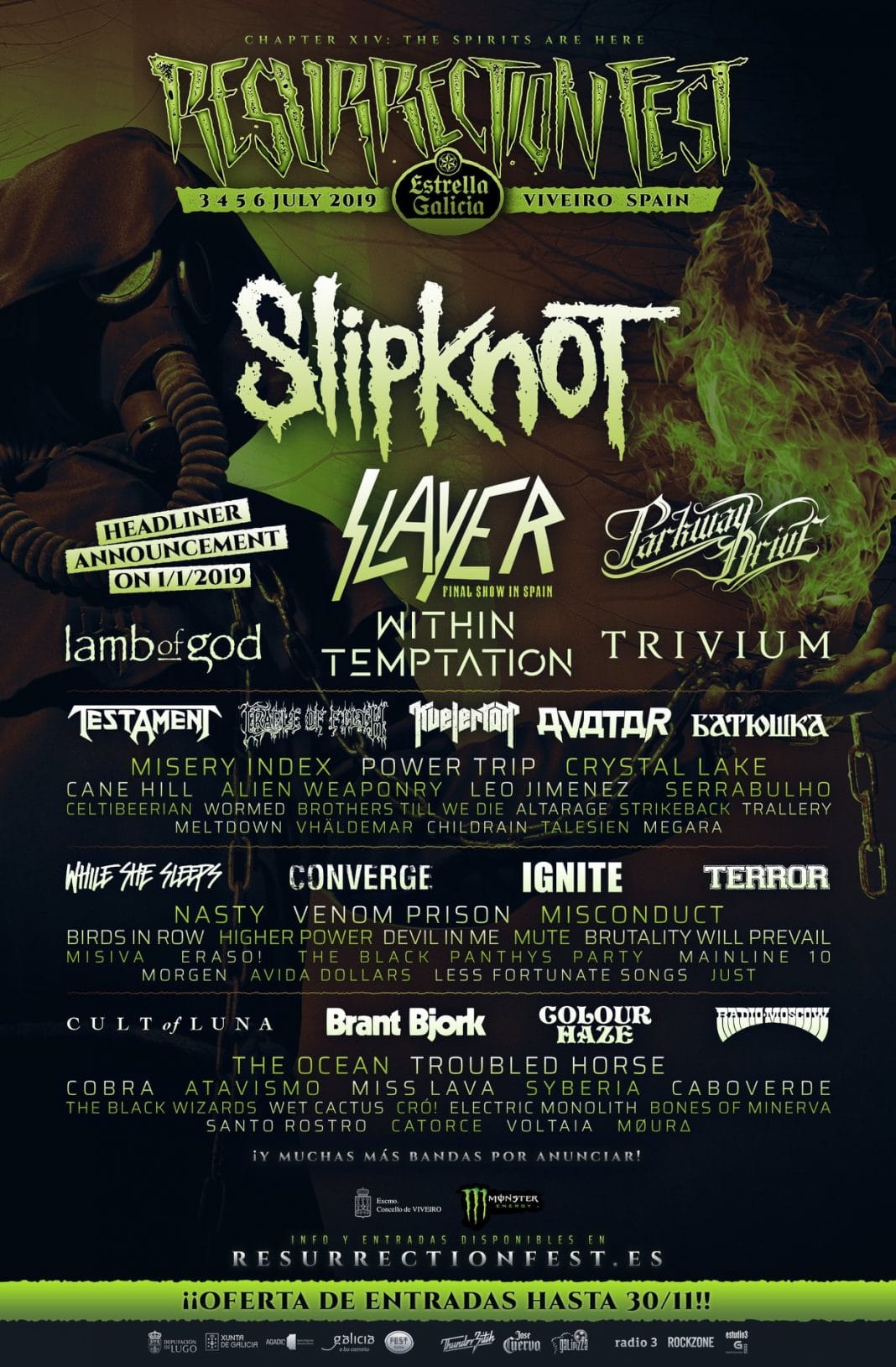 LAMB OF GOD y BATUSHKA entre las nuevas confirmaciones para el RESURRECTION FEST 2019
