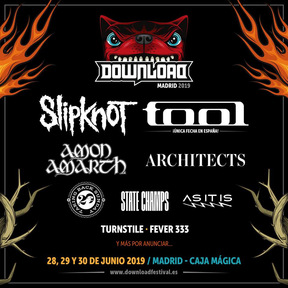 AMON AMARTH y otros más confirmados para el DOWNLOAD FESTIVAL 2019