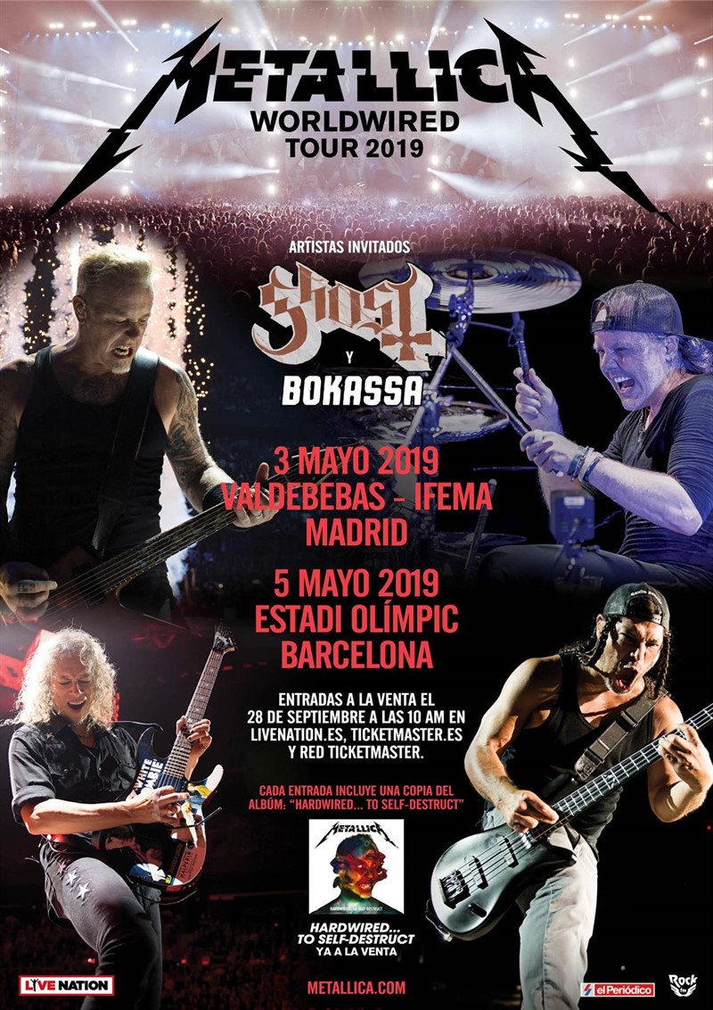 LARS ULRICH de METALLICA sobre el cantante de GHOST: "Para mí es un tío super guay"