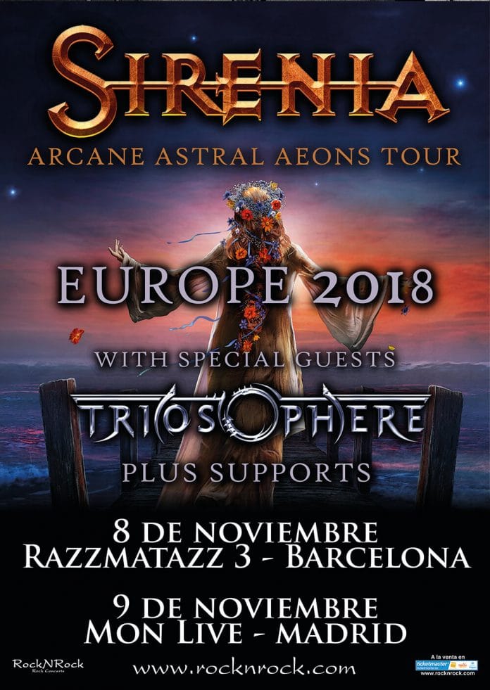 sirenia Sirenia en Barcelona y Madrid en noviembre: entradas y más información