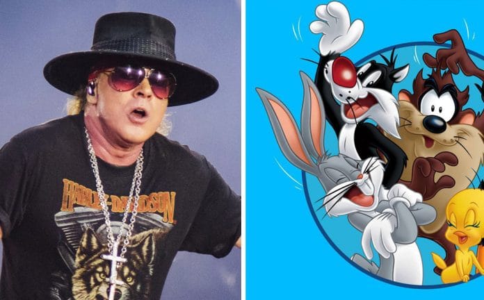Axl Rose y Looney Tunes. Foto: Getty Images