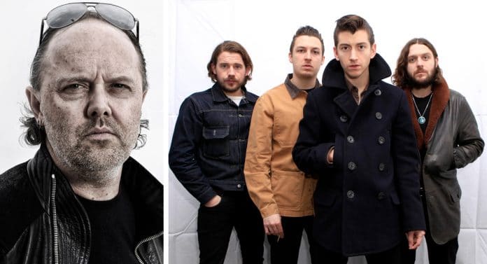 Lars Ulrich y Arctic Monkeys