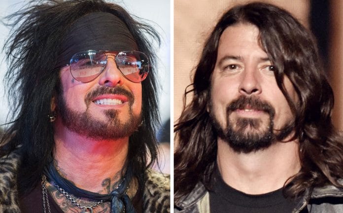 Nikki Sixx y Dave Grohl