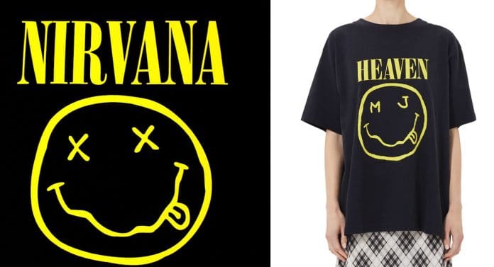 Nirvana denuncia Marc Jacobs NIRVANA demanda a la marca MARC JACOBS por utilizar su diseño de cara sonriente