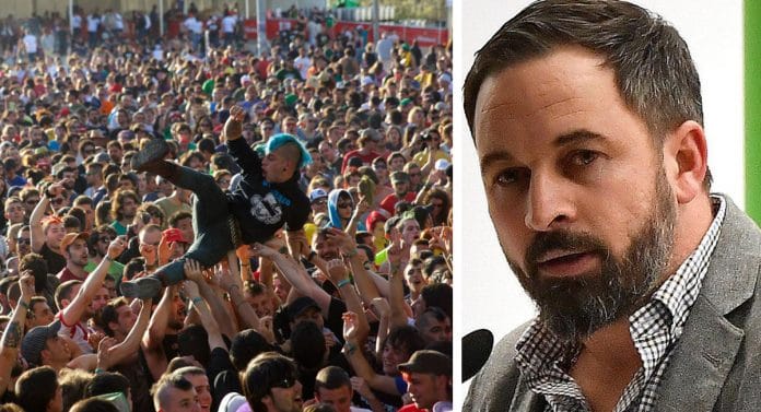 Viña Rock y Santiago Abascal