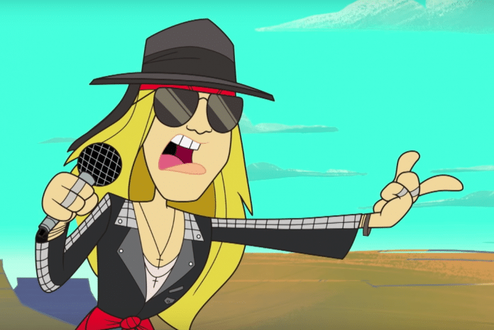 Axl Rose en un capítulo de Looney Tunes AXL ROSE estrena