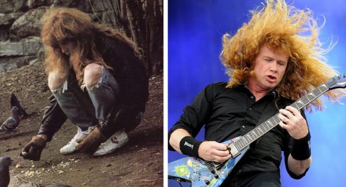 Dave Mustaine de Megadeth. Foto Dave con la guitarra: Getty Images